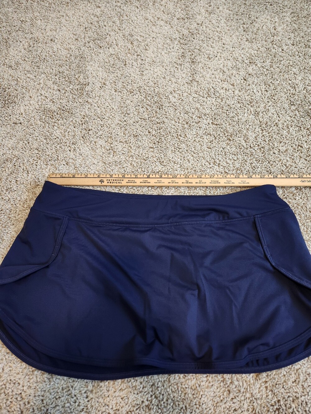 Athleta Kata Swim Skirt Navy Blue Size XL - Picture 9 of 10
